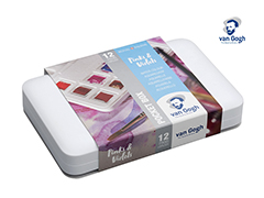 Комплект акварелни бои Van Gogh Pinks-Violets 12  цвята